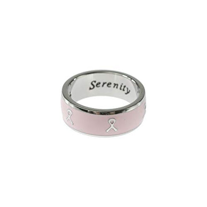 Pink-Enamel-Courage-Strength-Serenity-Ring