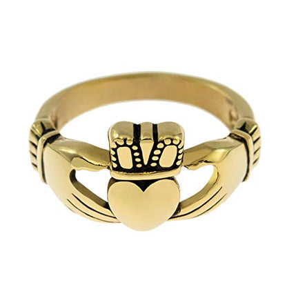 Small Gold Claddagh Ring