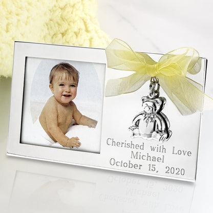 teddy-bear-baby-Steel-picture-frame