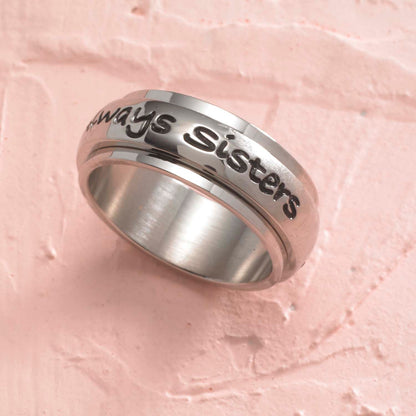 Always Sisters Spinner Ring