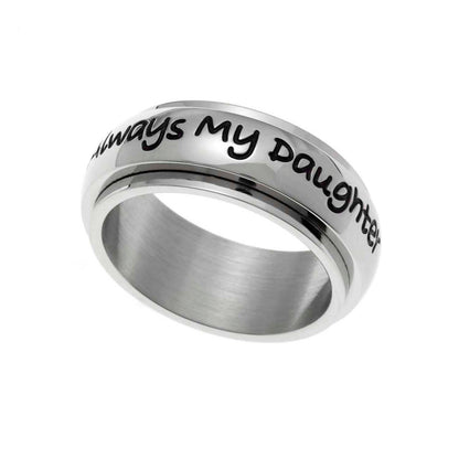 Always My Daughter Spinner Ring