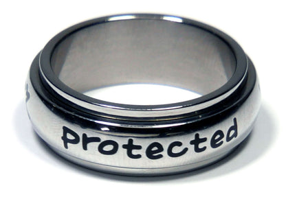 Protected By An Angel Spinner Ring