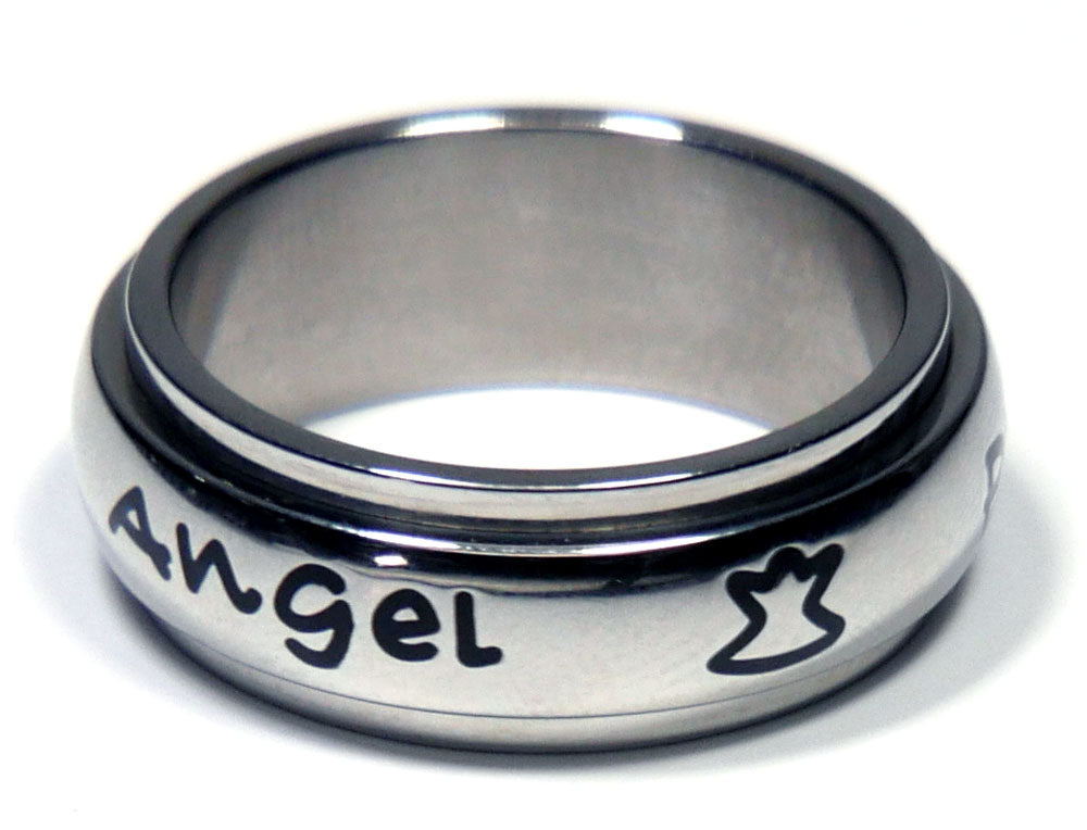 Protected By An Angel Spinner Ring