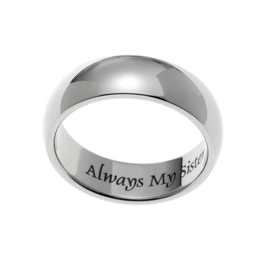 Domed Always Sisters Ring