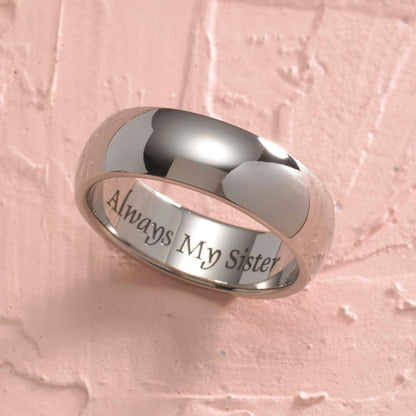 Domed Always Sisters Ring