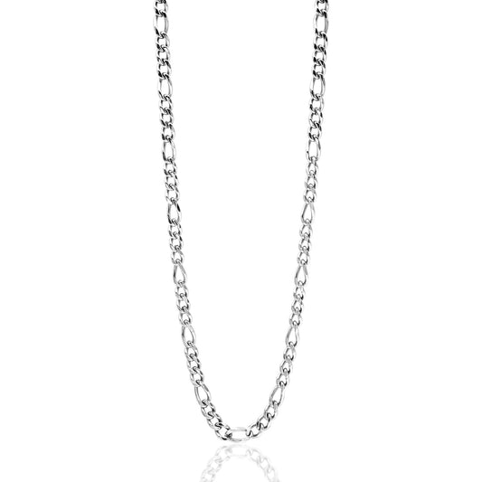 6 mm Figaro Men's Link Chain Necklace - 18" Stainless Steel Jewelry for Men
