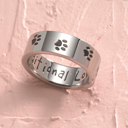 Unconditional Love Dog Ring