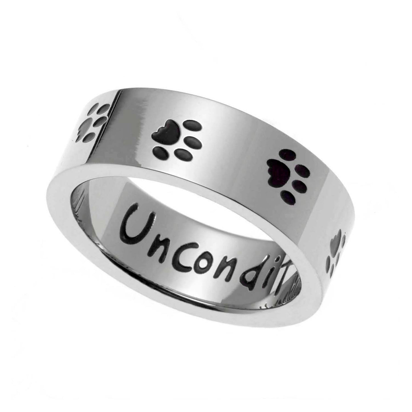 Unconditional Love Dog Paw Print Ring - Pet Memorial Jewelry – Joyful ...