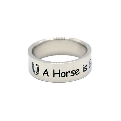 A Horse is Gods Gift to Women Equestrian Ring Jewelry for the Pet Owner