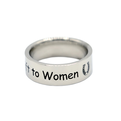 A Horse is Gods Gift to Women Equestrian Ring Jewelry for the Pet Owner