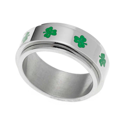 Shamrock Spinner Ring