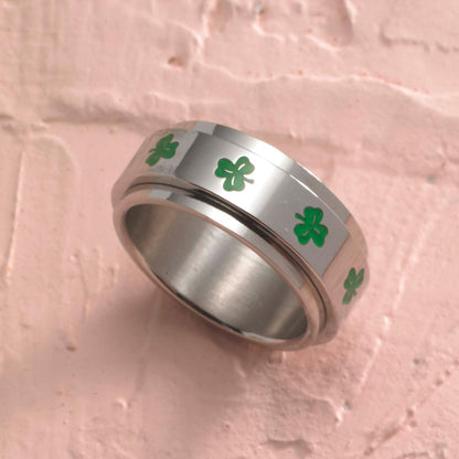 Shamrock Spinner Ring