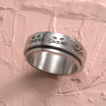 Cat Lady Spinner Ring