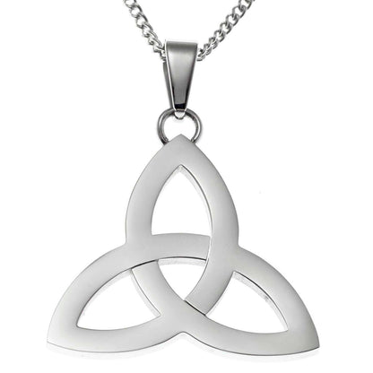 Polished Trinity Knot Pendant Necklace