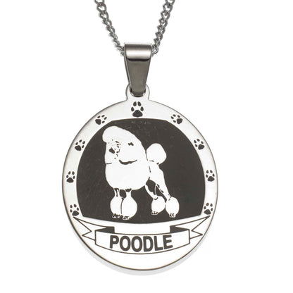 Personalized Dog Breed Pendant Necklace - 10 Popular Breeds Available