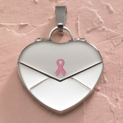 Pink-Ribbon-Heart-Locket-Pendant-Necklace