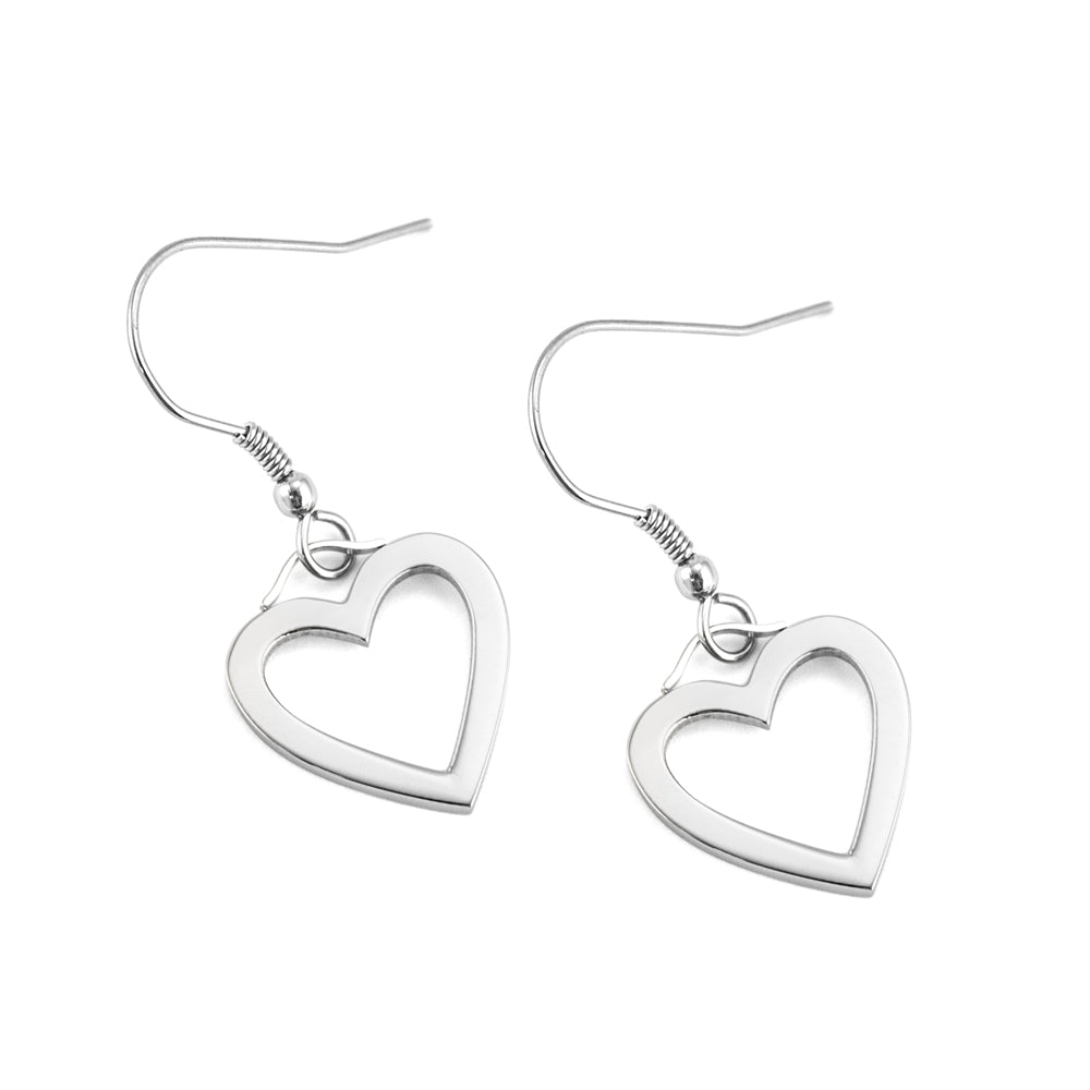 Heart-Dangle-Fish-Hook-Earrings