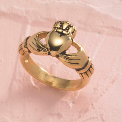 Small Gold Claddagh Ring