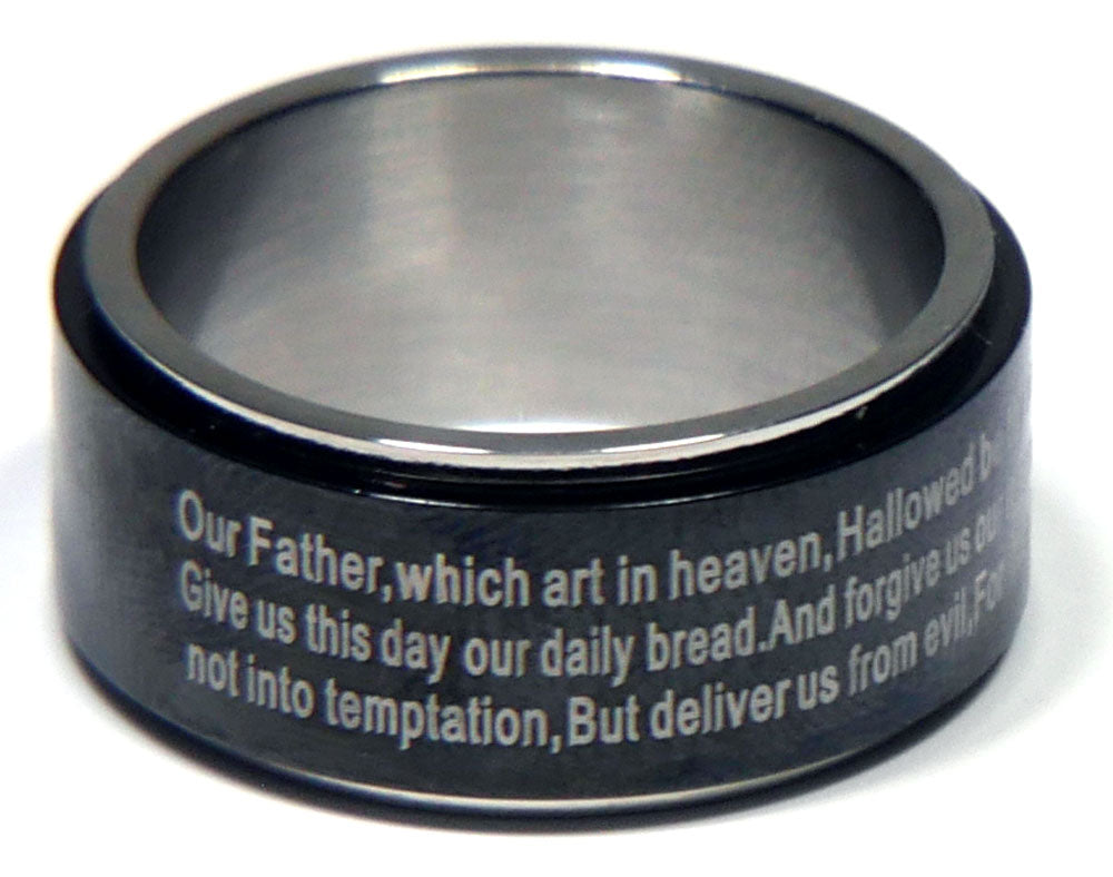 Lord's Prayer Spinner Ring