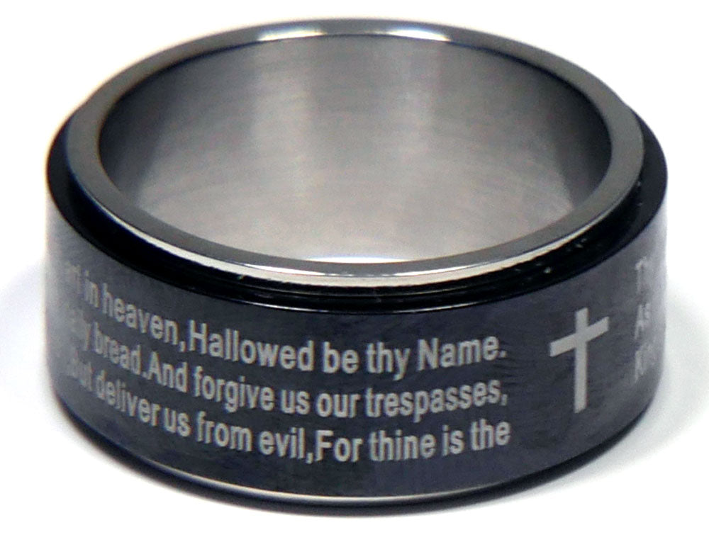 Lord's Prayer Spinner Ring