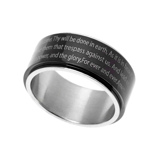 Lord's Prayer Spinner Ring
