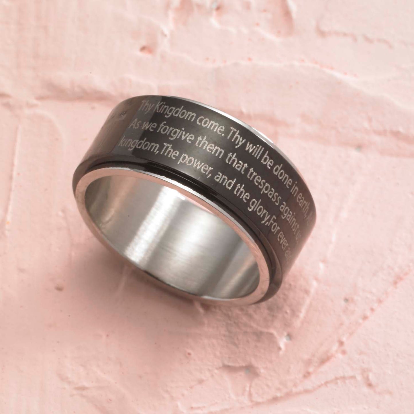 Lord's Prayer Spinner Ring