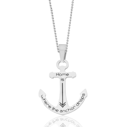 Home is Where the Anchor Drops Pendant Necklace