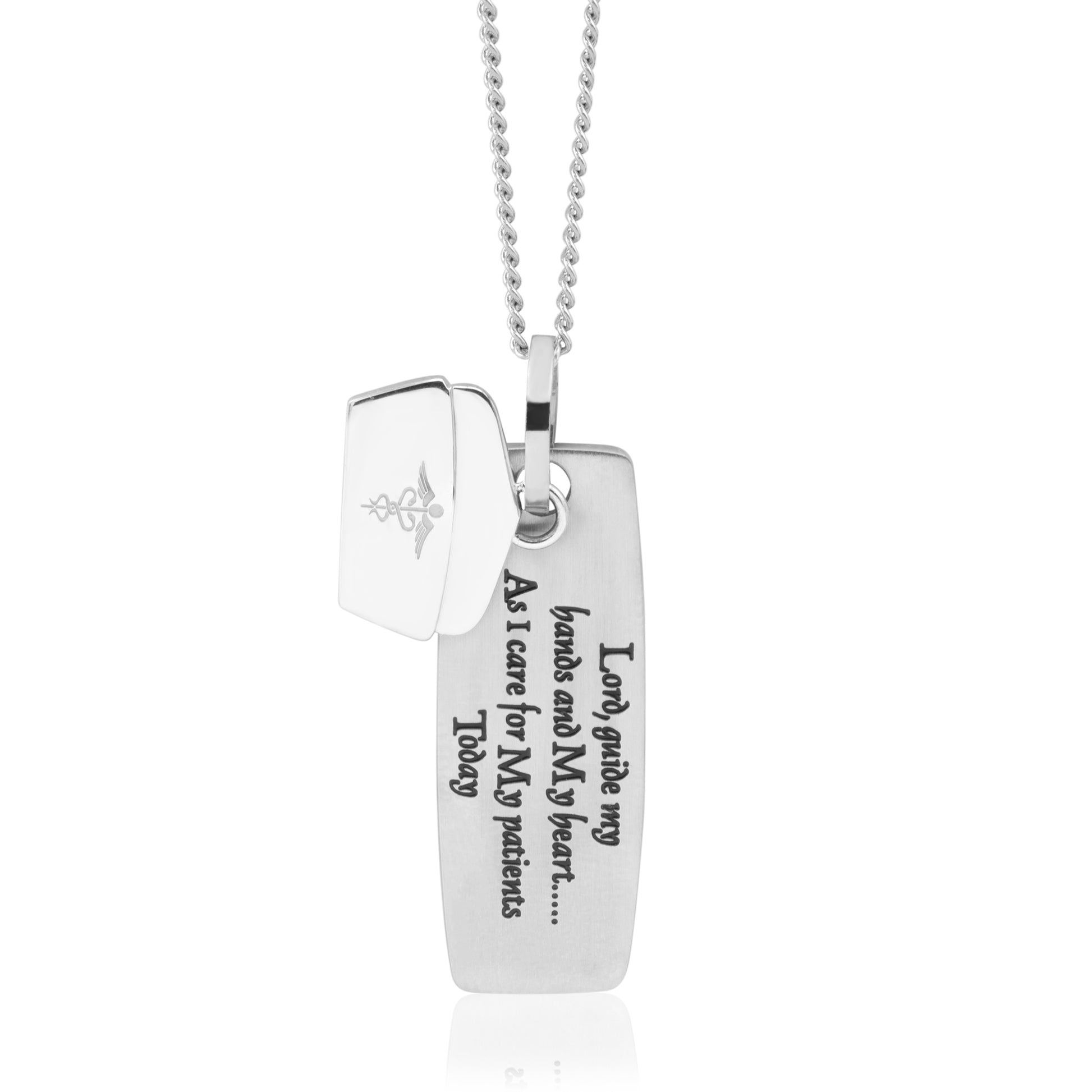 Nurse's Prayer with Cap Charm Pendant Necklace