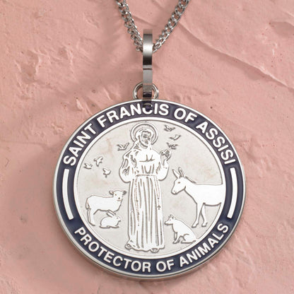 Saint Francis Pendant Necklace