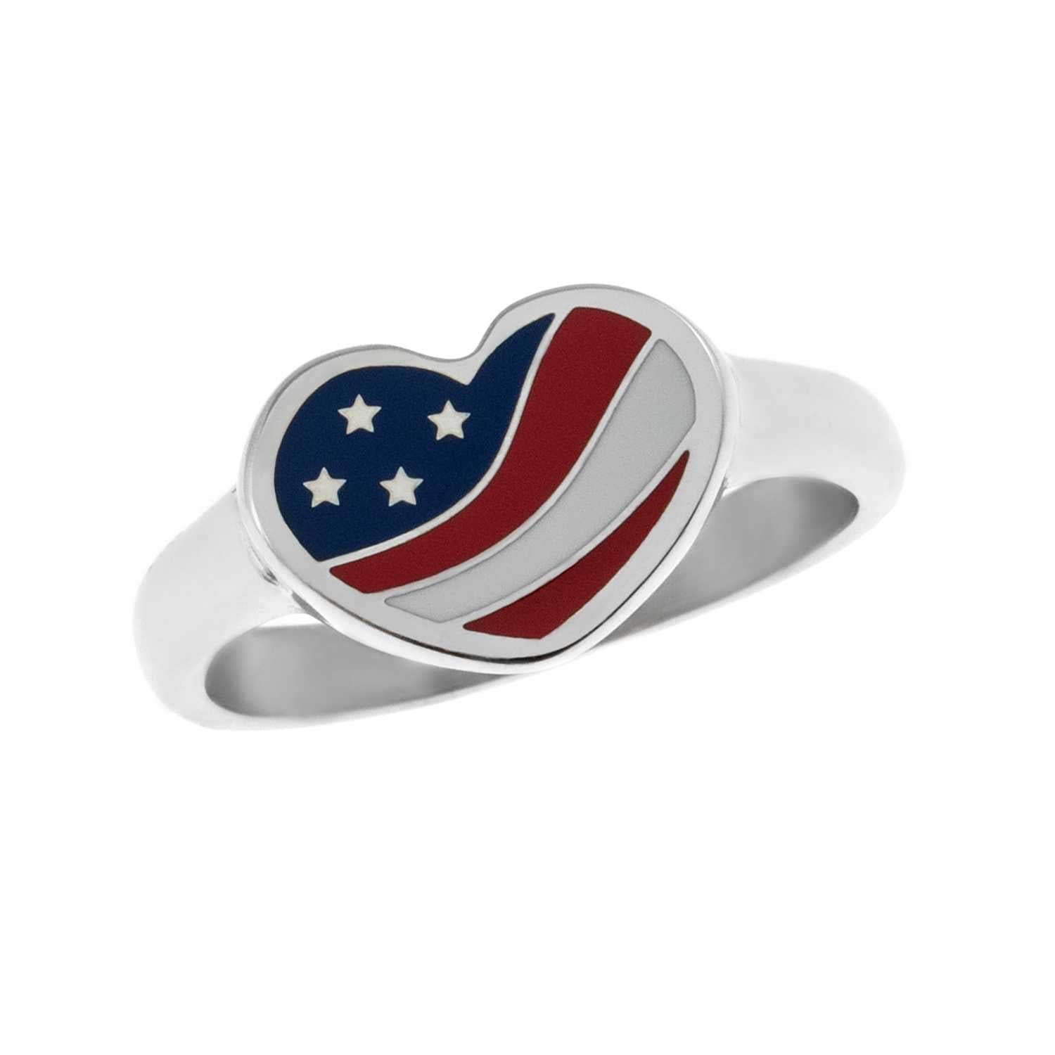 American Flag Heart Ring Rings 18 Joyful Sentiments