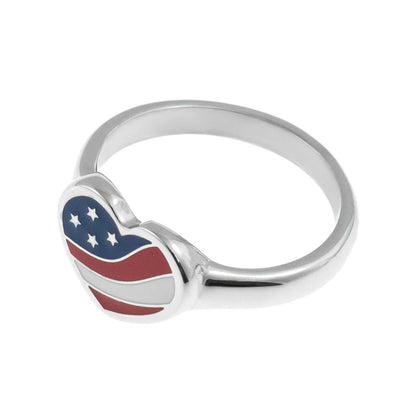 American Flag Heart Ring Rings 18 Joyful Sentiments