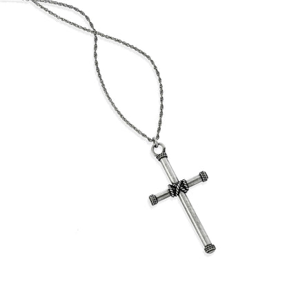 Cross Pendant Necklace With Rope Accents New 10 Joyful Sentiments