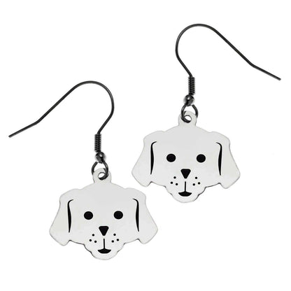 Dog Face Fish Hook Earrings Earrings 18 Joyful Sentiments