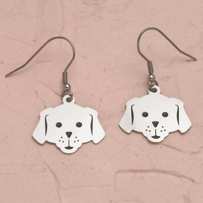 Dog Face Fish Hook Earrings Earrings 18 Joyful Sentiments