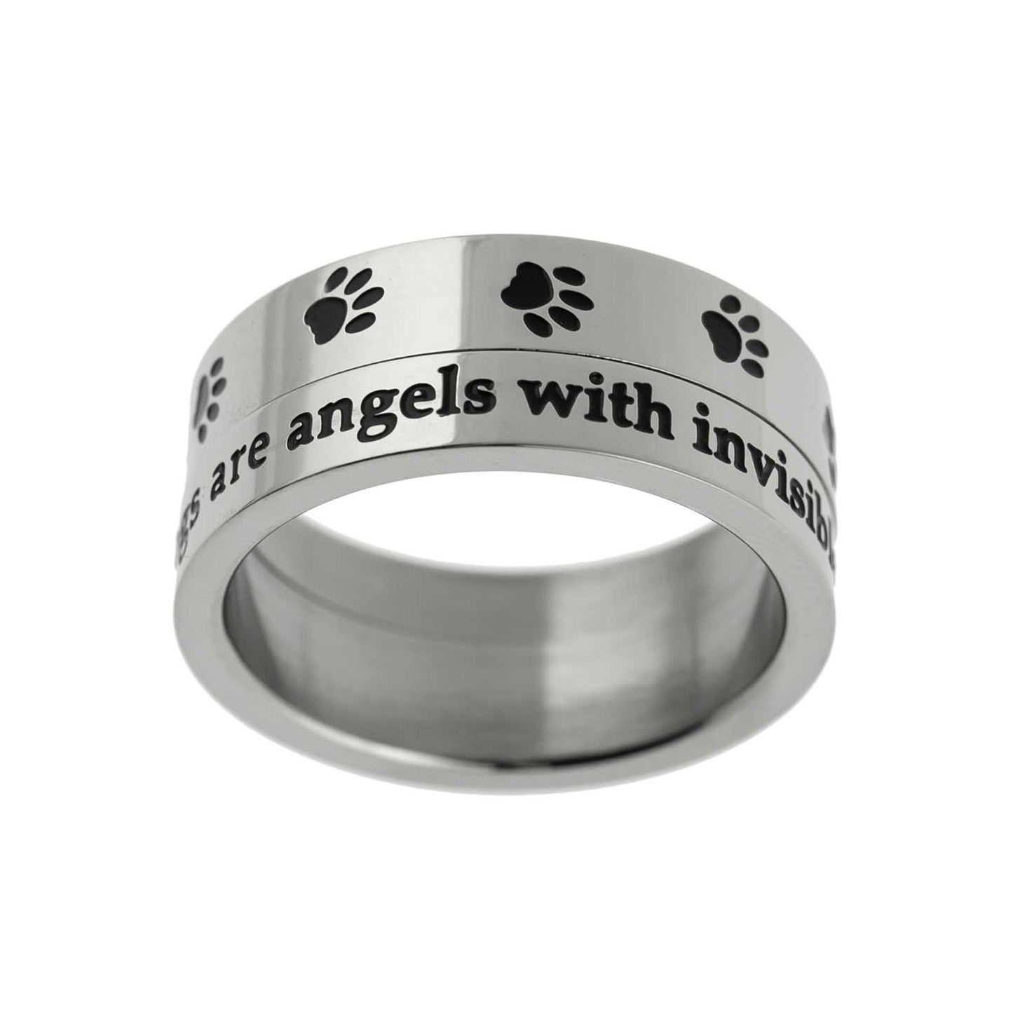 Dogs Are Angels Spinner Ring Rings 19 Joyful Sentiments