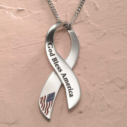 God Bless America Pendant Necklace Pendants 10 Joyful Sentiments