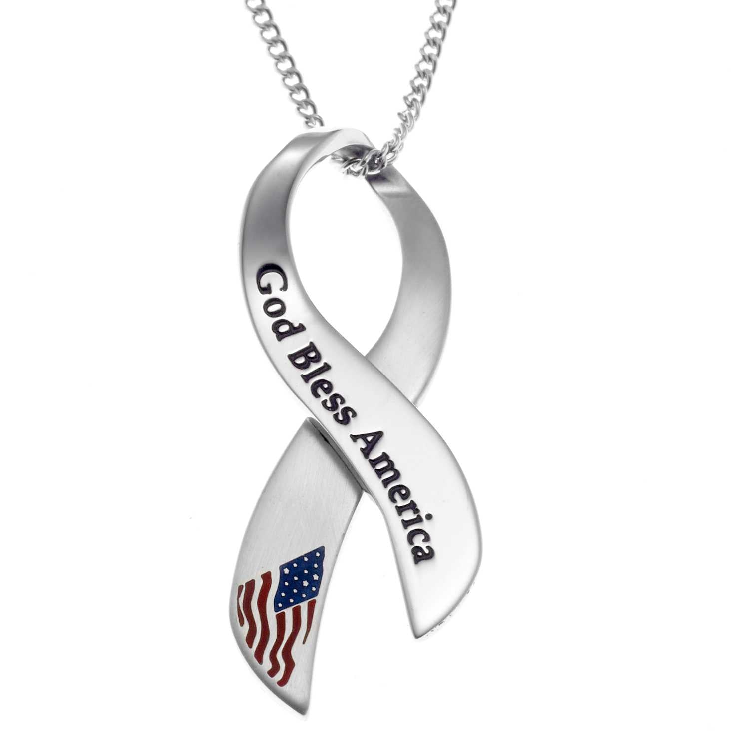 God Bless America Pendant Necklace Pendants 10 Joyful Sentiments