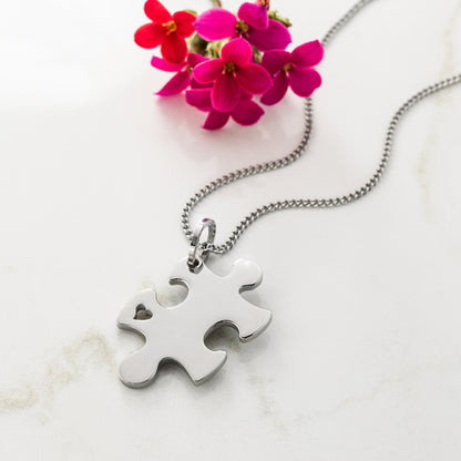 autism awareness jewelry-puzzle necklace