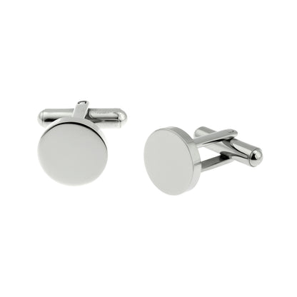 round-stainless-steel-cuff-links