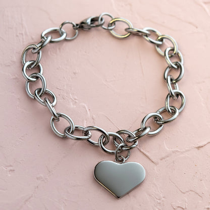 Heart-Charm-Link-Bracelet