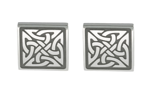 Square Trinity Knot Earrings