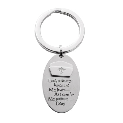 Oval-Nurse's-Prayer-Key-Ring