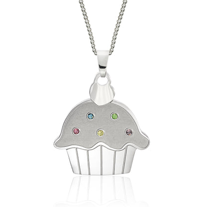 Grandma Cupcake Pendant Necklace Joyful Sentiments