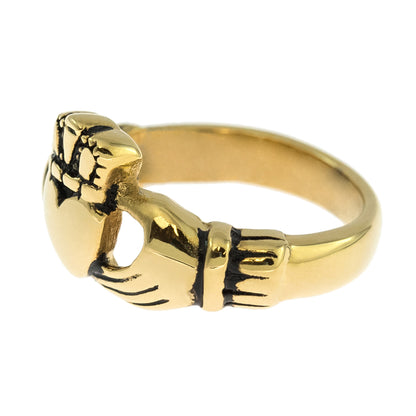 Small Gold Claddagh Ring