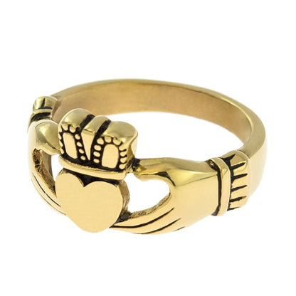 Medium Gold Claddagh Ring