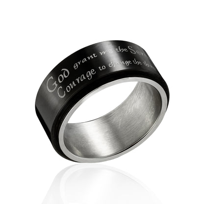 spinner ring-serenity prayer-serenity prayer ring