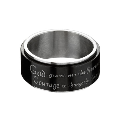 spinner ring-serenity prayer-serenity prayer ring