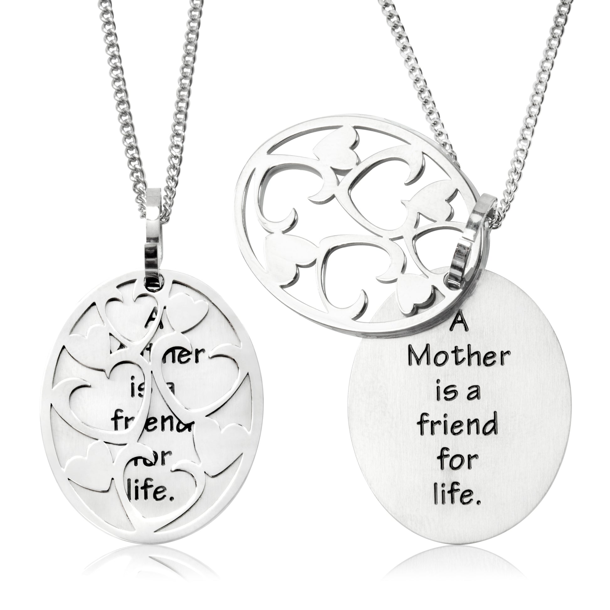 mothers day gifts-heart pendant-stainless steel necklace-gifts for women
