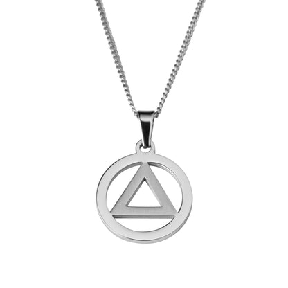 alcoholics anonymous-recovery pendant