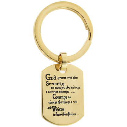 serenity prayer -prayer keyring-prayer keyring